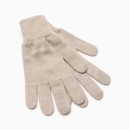 Female gloves, beige color, size 18