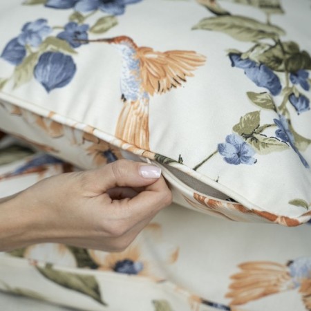 Decorative pillowcase "Act", size 45x45 cm, beige color-2