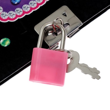 Notebook Gift Book on a lock, A5, 50 sheets, line, Bows, mix-6