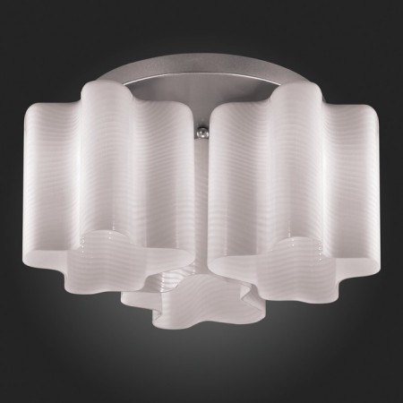 Ceiling Ceiling ST LUCE. SL117.502.03. ONDE. 3x60 watts, E27, 38x38x25 cm, silver color-2