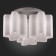Ceiling Ceiling ST LUCE. SL117.502.03. ONDE. 3x60 watts, E27, 38x38x25 cm, silver color