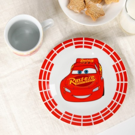 Set of dishes, 3 objects: plate Ø 16.5 cm, bowl Ø 14 cm, mug 200 ml, car-4