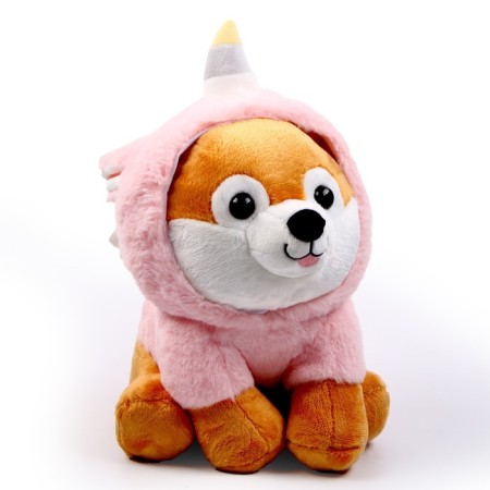 Soft toy "Dog", in a suit of a unicorn, 30 cm-1