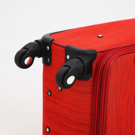 Small suitcase 20 "on lightning, code castle, with extension, red color-7