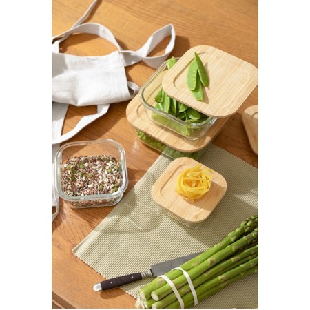 Smart Solutions baking and storage container, with bamboo cover, 320 ml-4