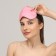 Sleep mask with gel liner "My choice", 19 × 10 cm, elastic band is single, pink color