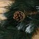 Wreath "Christmas- classic snow-white (with gold cones) 45 cm