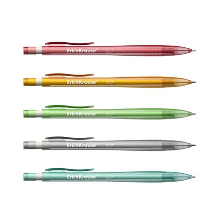 Mechanical pencil with Erichkrause "Spring", NV, Grifel D = 0.7 mm, in the box, mix-5