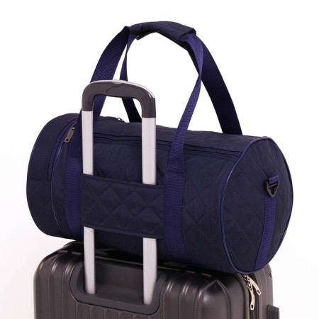 Sports bag with lightning, 2 outer pockets, long belt, blue color-3