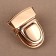 Bag -4 × 3 cm fastener, golden color