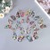 Stick paper, plastic "butterflies on Halloween" silver set 12 pcs