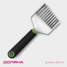 A knife for curly cutting of the share of lime, 20 cm, stainless steel, black-green color