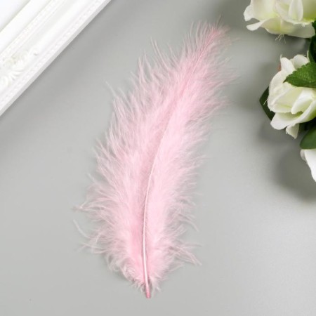 Decorative ostrich feathers, 10-12 cm (set 24 pcs) 6 colors, pastel, assorted-1