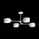Ceiling EVOLUCE lamp. Sle183502-04. Gemento. 4x60 W, E14, 68x71.5x32 cm, white color