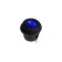 Switch moist -covered round blue with backlight, 250 V, 6 A, 3 contacts