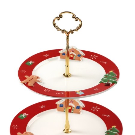 Ceramic 2-tier ceramic "cookie", d = 17.5/20 cm-1