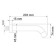 Built -in spout for the bath Wasserkraft a098, brass, nickel color