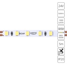 ARTE LAMP Tape 24V 9.6W/m, 6000k, 5 m