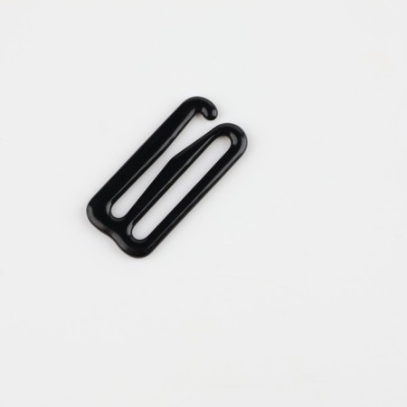 Hand hook, metal, 20 mm, 20 pcs, black color-1