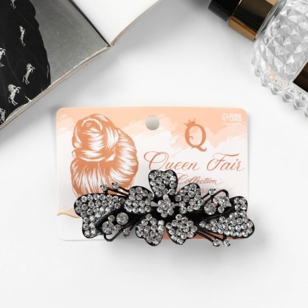 Hair hairpin "Lyla" Flower, 8 cm-2