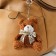 Tekstil key "Brown Bear with Bantik" 9x6x9.5 cm