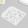 Plastic stencil "Buddha" 13x13 cm