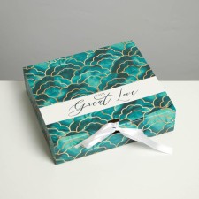 Gift folding box, packaging, “texture”, 20 x 18 x 5 cm