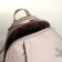 City backpack of artificial leather with lightning, beige color