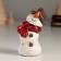 Souvenir Ceramics "A joyful snowman in a hat and red scarf" 4.3x5.8x8.9 cm