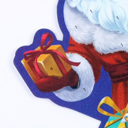New Year's set for creativity. Application by foil "New Year! Santa Claus"-3