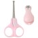 Children's manicure set, 2 items: scissors, nippers-actser, from 0 months, pink color