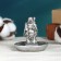 Bowling stand "Sage", silver, mix