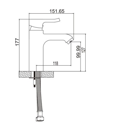 ACCOONA A89012 shell mixer, single -leaf, chrome-3