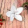 Decor "Winter Flower" Sprinking, 20x12 cm, white
