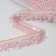Decorative braid “Twydal”, one -sided, 35 mm, 5 ± 0.5 m, pink color