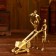 Souvenir "Happy Parents" aluminum 22.2x8.9x25.4 cm (brass coating)
