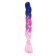 Zumba Kanecalon is three-colored, corrugated, 60 cm, 100 g, blue/purple/light pink (#cy22)
