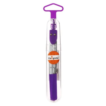 Metal compass in a plastic tube with a protective cap-4