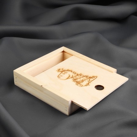 Organizer for needlework "Dragosh", wooden, 1 department, 13 × 13 × 3 cm-1