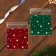 BOPP package with sticky tape, "Snowman and Santa Claus", 10*10+3cm