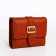 Women's wallet on the button, redhead color