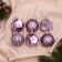 Set of balls plastic D-6 cm, 25 pcs "Isabelle" to the face, lilac