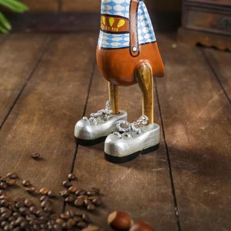 Souvenir "Duck with suspenders" wood 13x9x27 cm-5