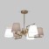 Ceiling Lamp EUROSVET OZARK 60149/6, E14, 6x40W, 670x670x480 mm, brass color