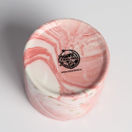 Kashpo ceramic with embossing, a pot of "heart", 8 x 7.5 cm-4
