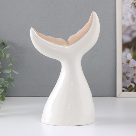 Souvenir Ceramics "Big Tail of the Whale" Sand-white 13.8x8x22.6 cm-2