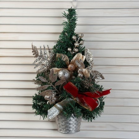 Fir tree decor wall "Golden Magnolia" 40x24 cm
