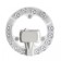 LED module with a driver and a linzed scatter on magnets, 12W, LED, 137x137 mm