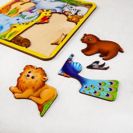 Puzzle "Animals of the World" 27x27 cm-3