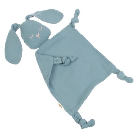 Toy - comfort "bunny", rattle, blue color, mum & baby-6